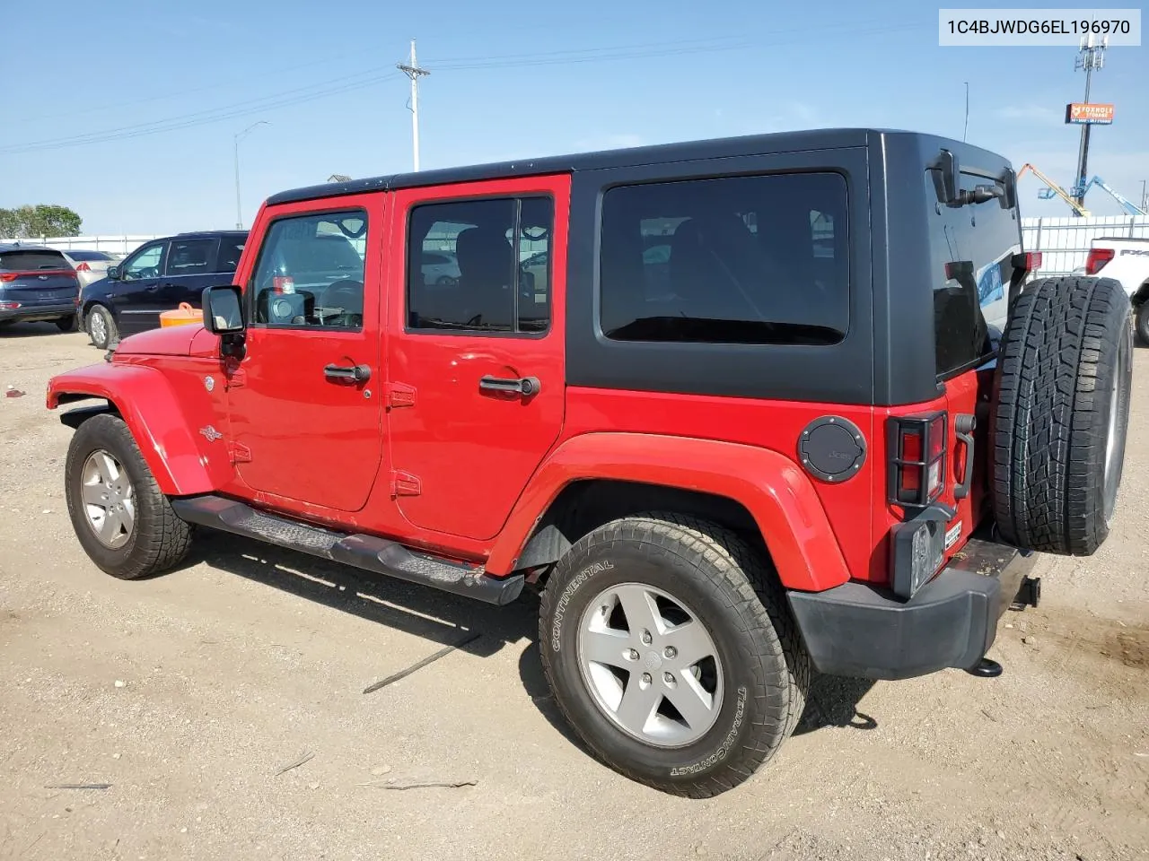 2014 Jeep Wrangler Unlimited Sport VIN: 1C4BJWDG6EL196970 Lot: 71057164