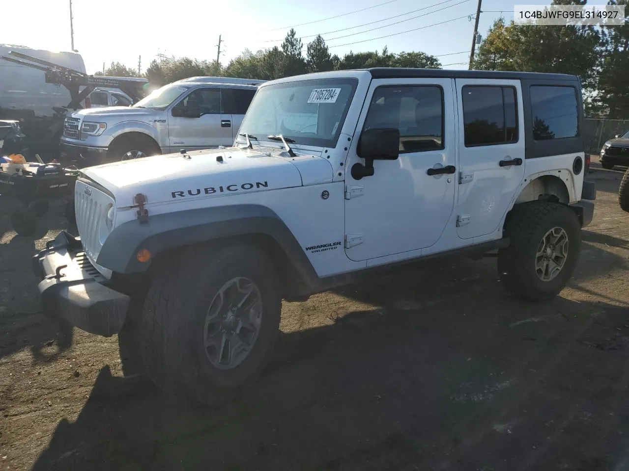 2014 Jeep Wrangler Unlimited Rubicon VIN: 1C4BJWFG9EL314927 Lot: 71057284