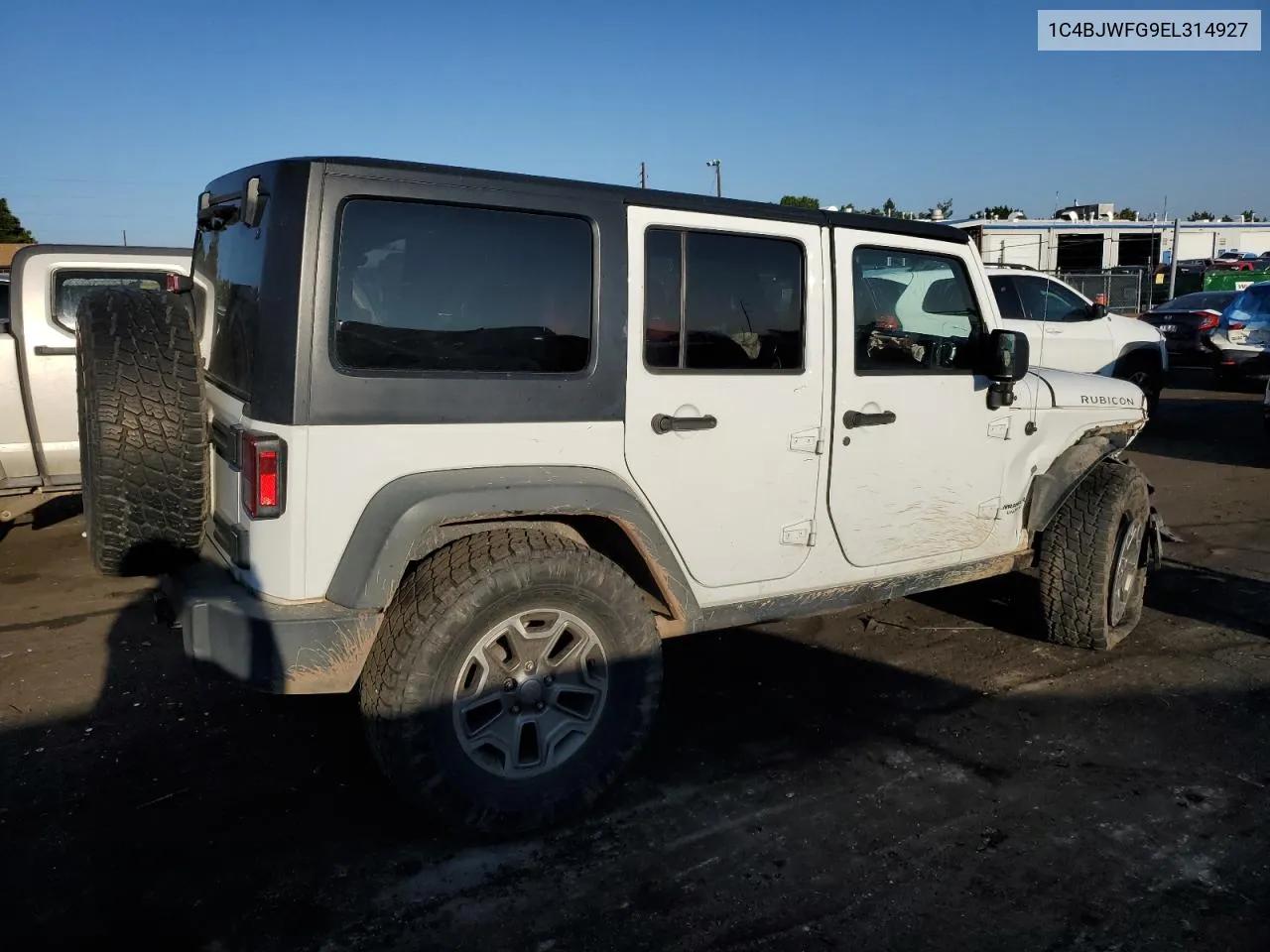 2014 Jeep Wrangler Unlimited Rubicon VIN: 1C4BJWFG9EL314927 Lot: 71057284