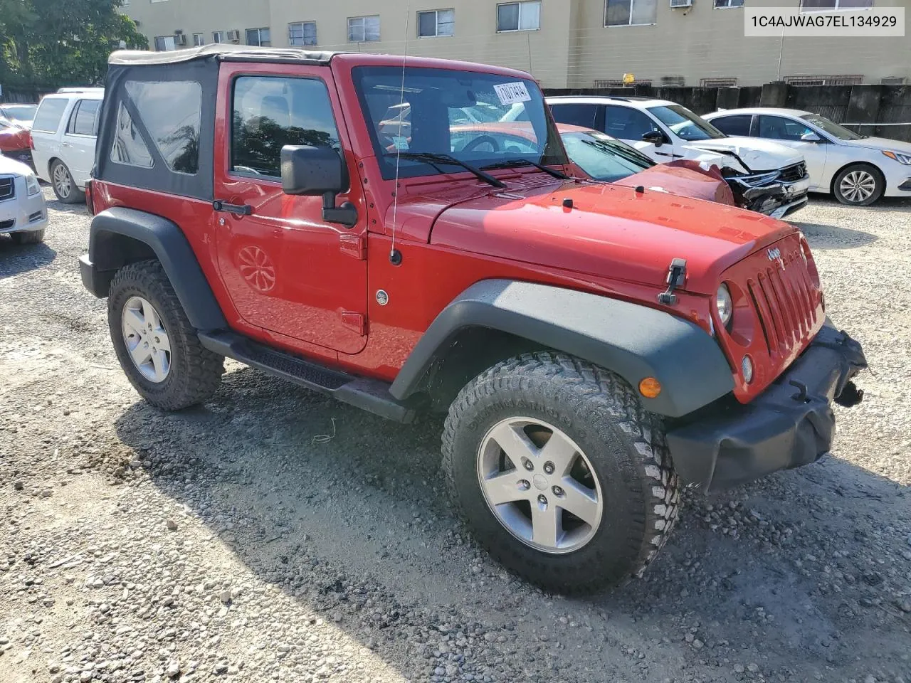 2014 Jeep Wrangler Sport VIN: 1C4AJWAG7EL134929 Lot: 71071414