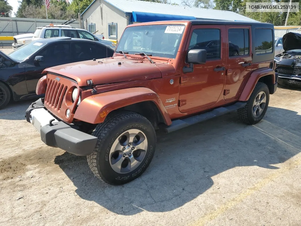 2014 Jeep Wrangler Unlimited Sahara VIN: 1C4BJWEG5EL253139 Lot: 71125284