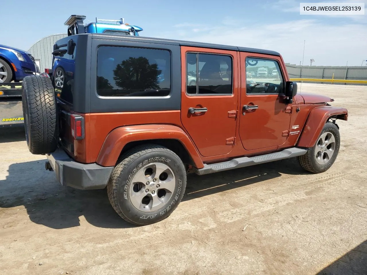 2014 Jeep Wrangler Unlimited Sahara VIN: 1C4BJWEG5EL253139 Lot: 71125284