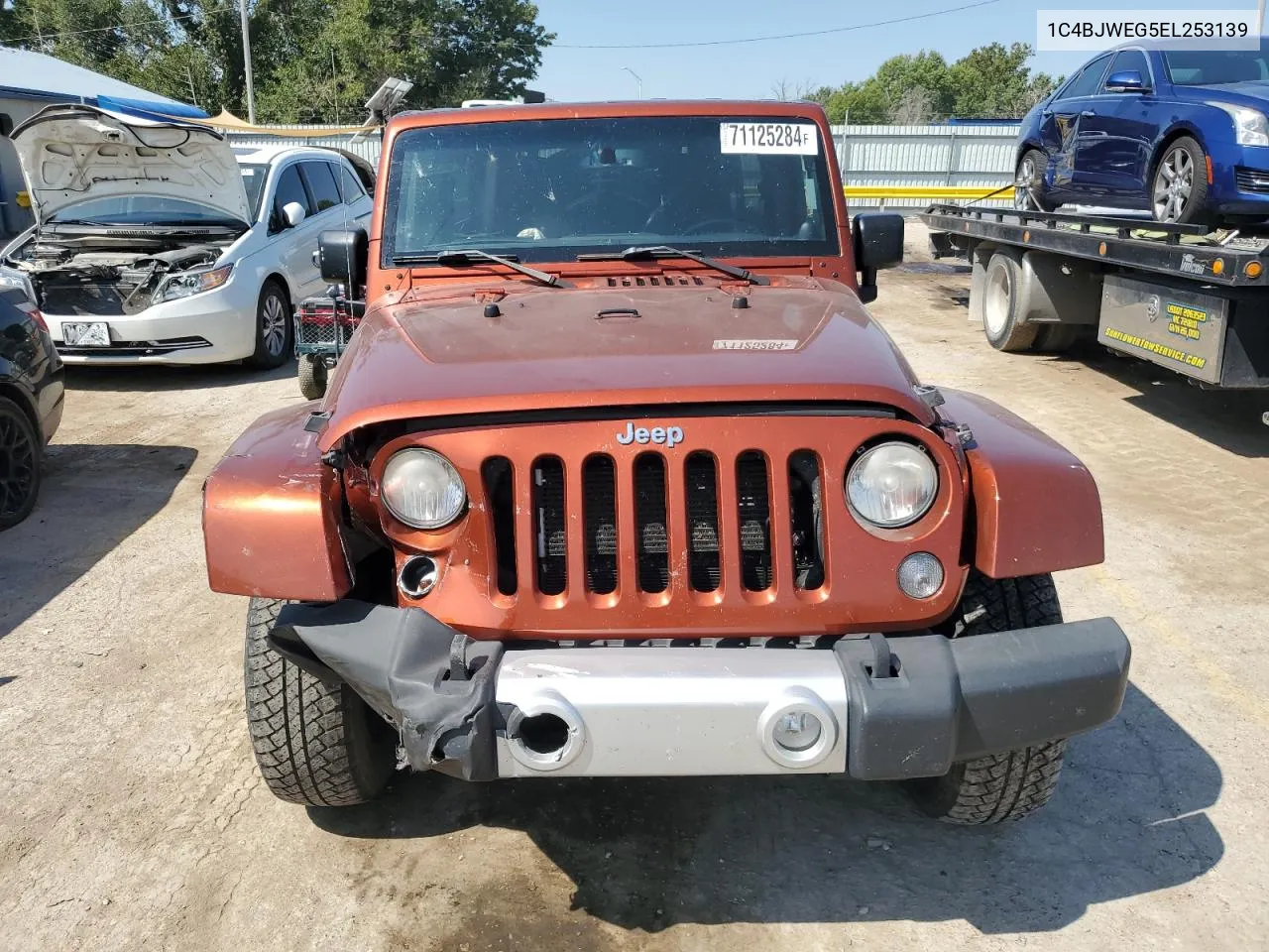 2014 Jeep Wrangler Unlimited Sahara VIN: 1C4BJWEG5EL253139 Lot: 71125284