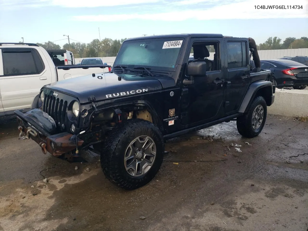 1C4BJWFG6EL114734 2014 Jeep Wrangler Unlimited Rubicon