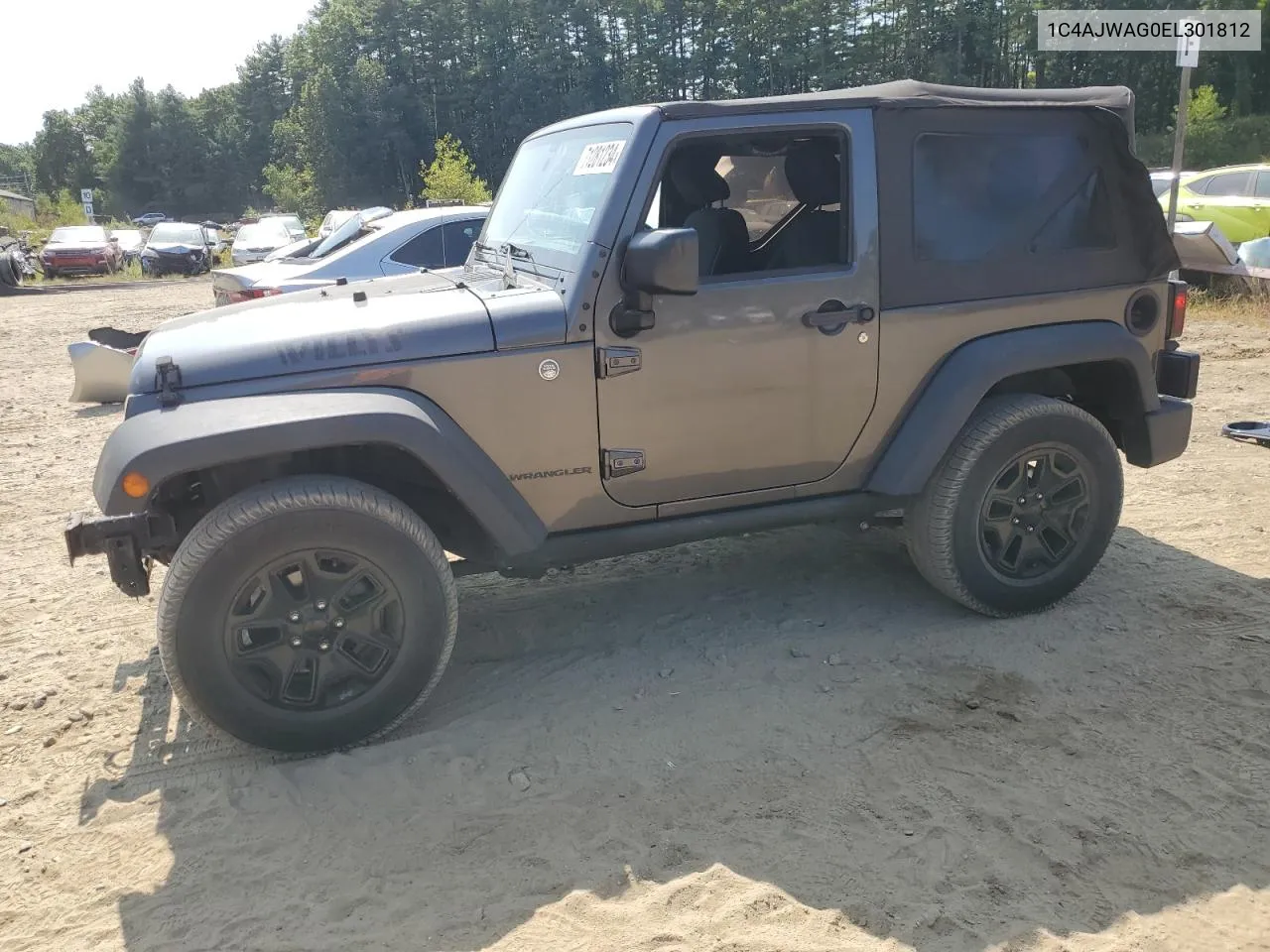 2014 Jeep Wrangler Sport VIN: 1C4AJWAG0EL301812 Lot: 71281234