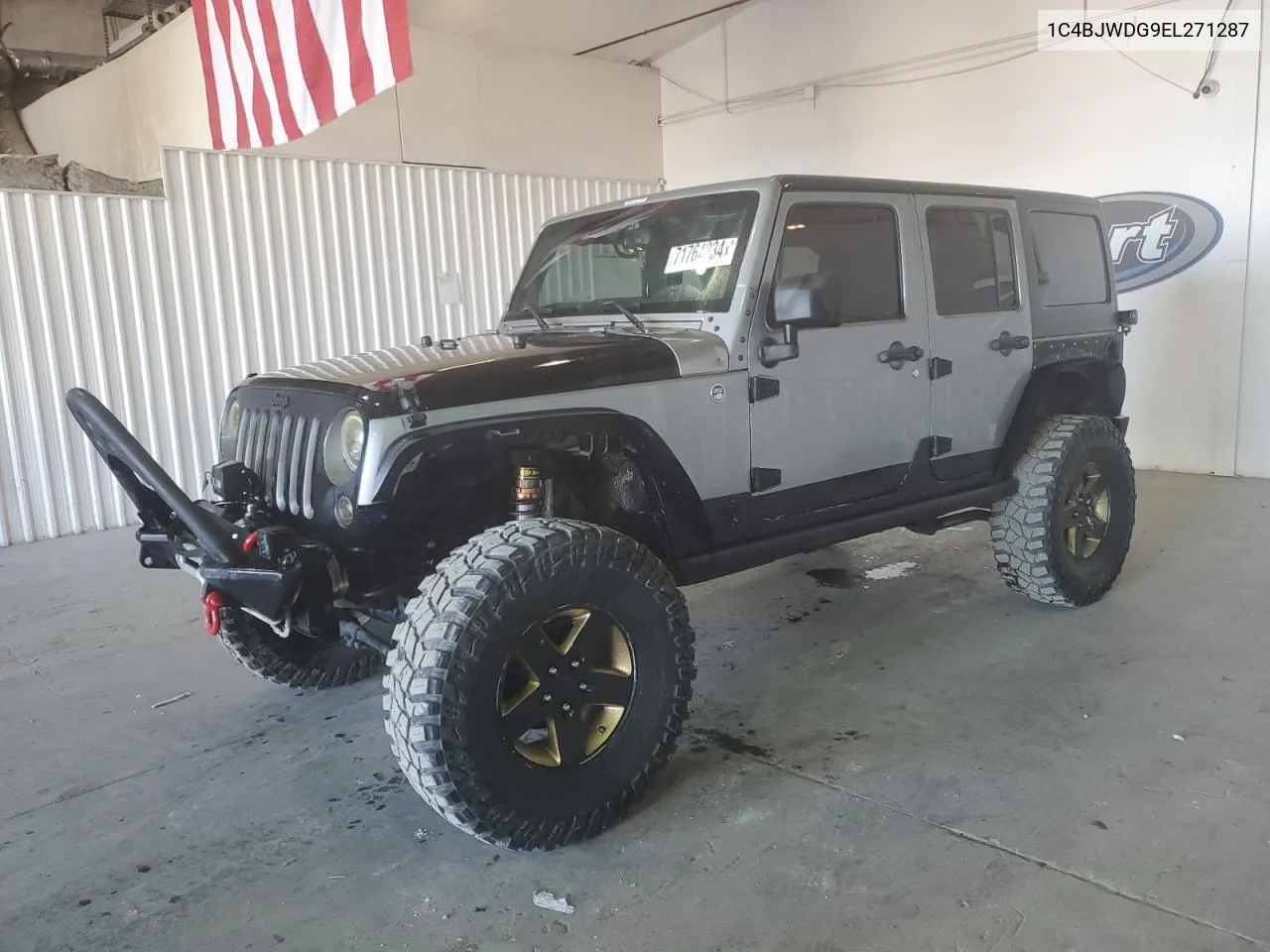 2014 Jeep Wrangler Unlimited Sport VIN: 1C4BJWDG9EL271287 Lot: 71764234