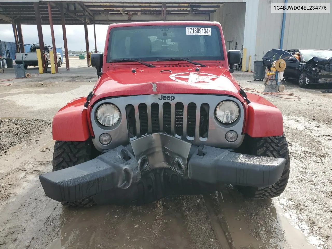 1C4BJWDG4EL234776 2014 Jeep Wrangler Unlimited Sport