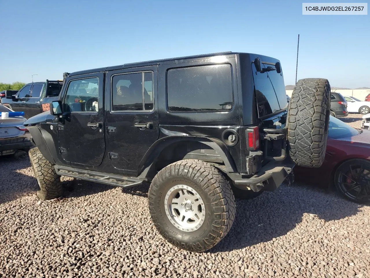 2014 Jeep Wrangler Unlimited Sport VIN: 1C4BJWDG2EL267257 Lot: 71820014