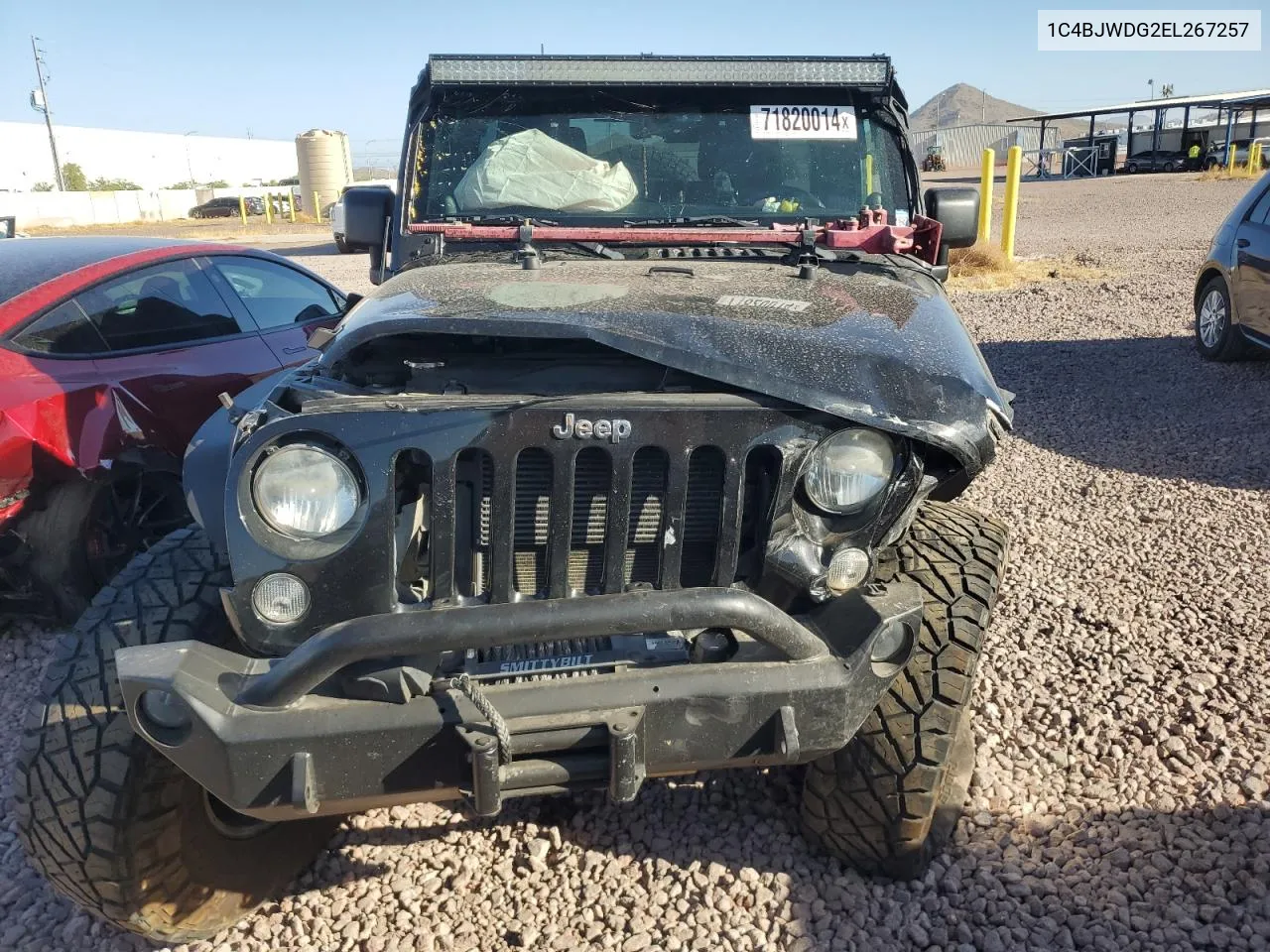 2014 Jeep Wrangler Unlimited Sport VIN: 1C4BJWDG2EL267257 Lot: 71820014