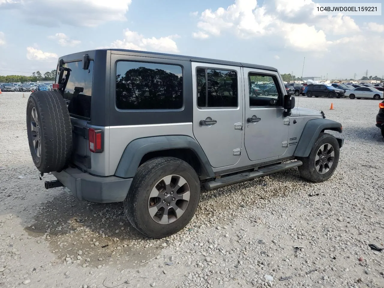 2014 Jeep Wrangler Unlimited Sport VIN: 1C4BJWDG0EL159221 Lot: 71887364