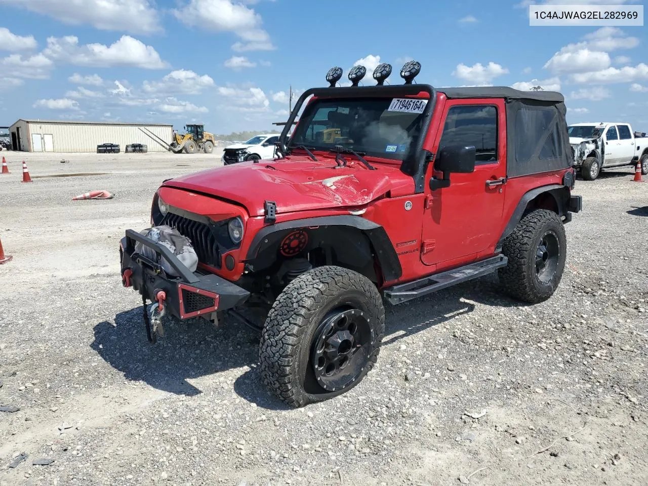 1C4AJWAG2EL282969 2014 Jeep Wrangler Sport