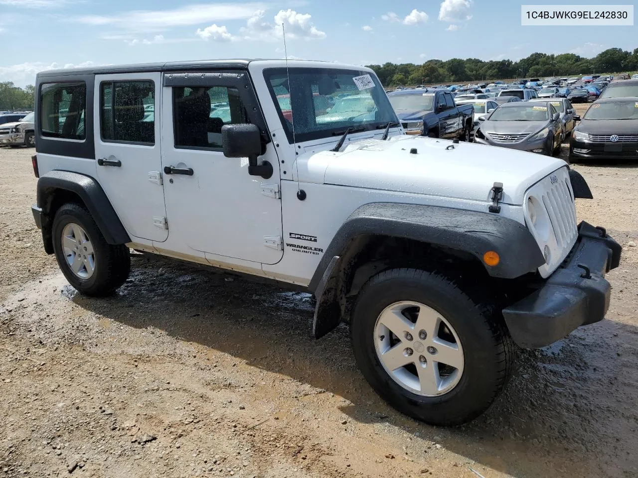 2014 Jeep Wrangler Unlimited Sport VIN: 1C4BJWKG9EL242830 Lot: 71980344