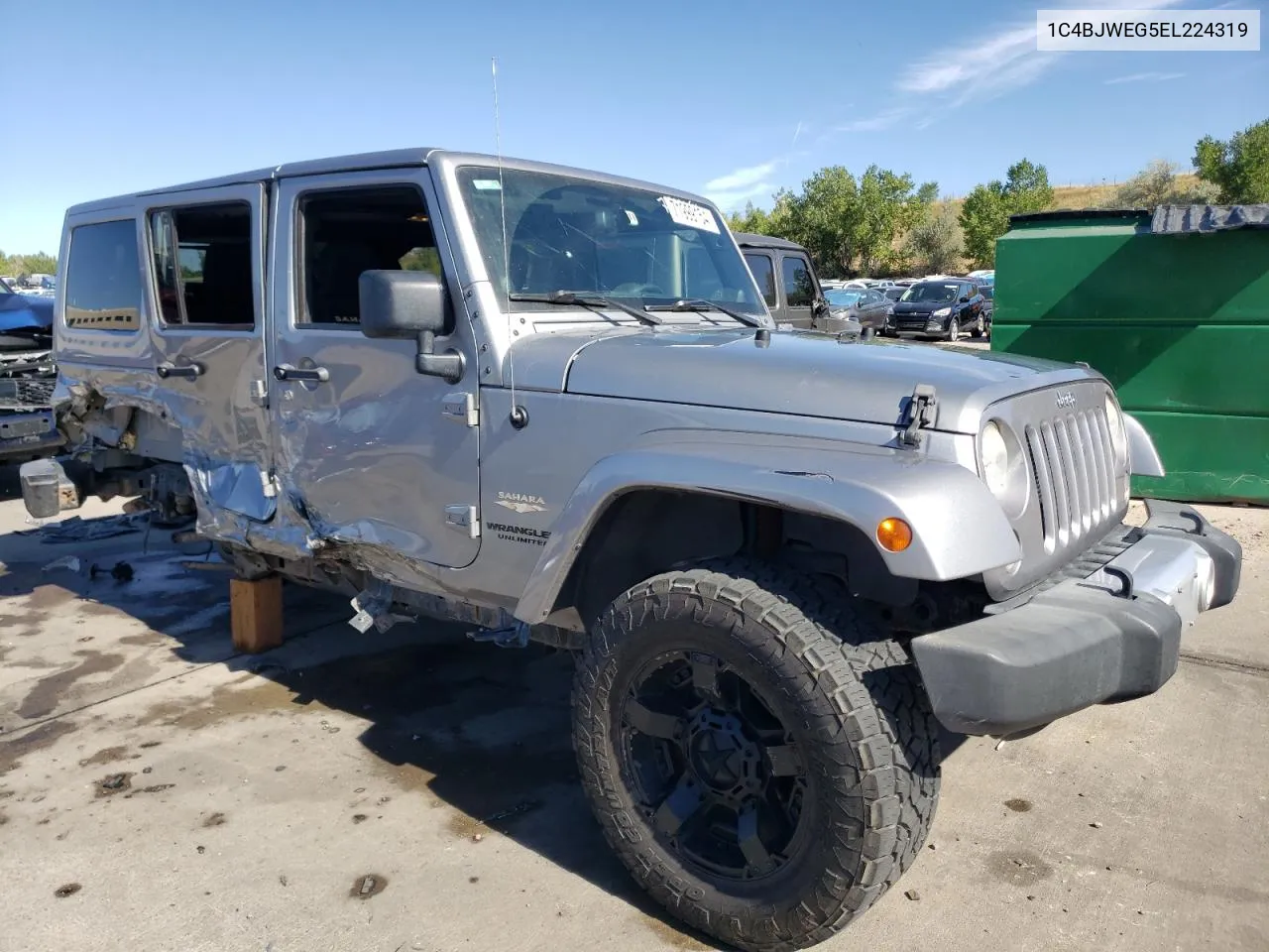 2014 Jeep Wrangler Unlimited Sahara VIN: 1C4BJWEG5EL224319 Lot: 71999154