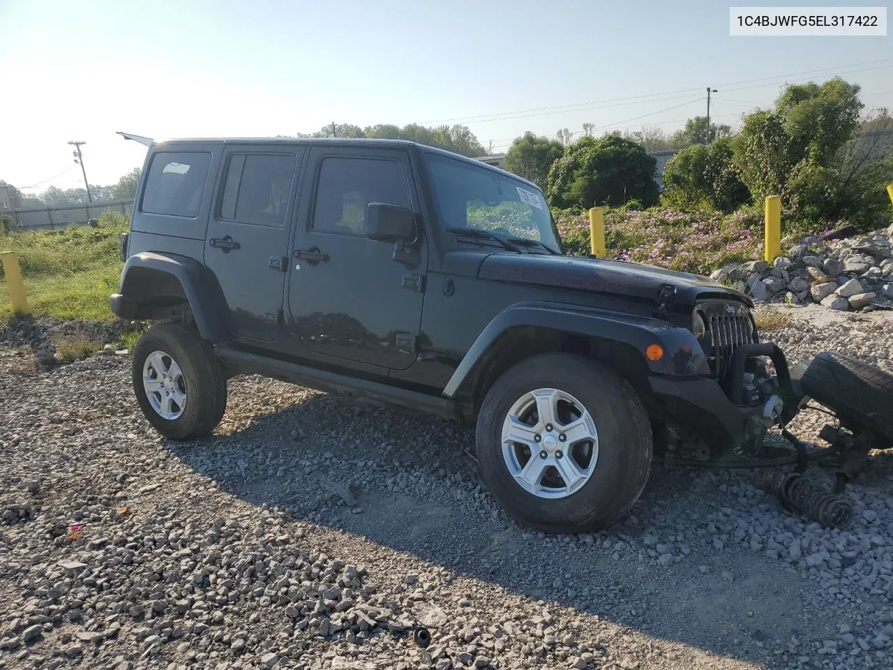 2014 Jeep Wrangler Unlimited Rubicon VIN: 1C4BJWFG5EL317422 Lot: 72061354