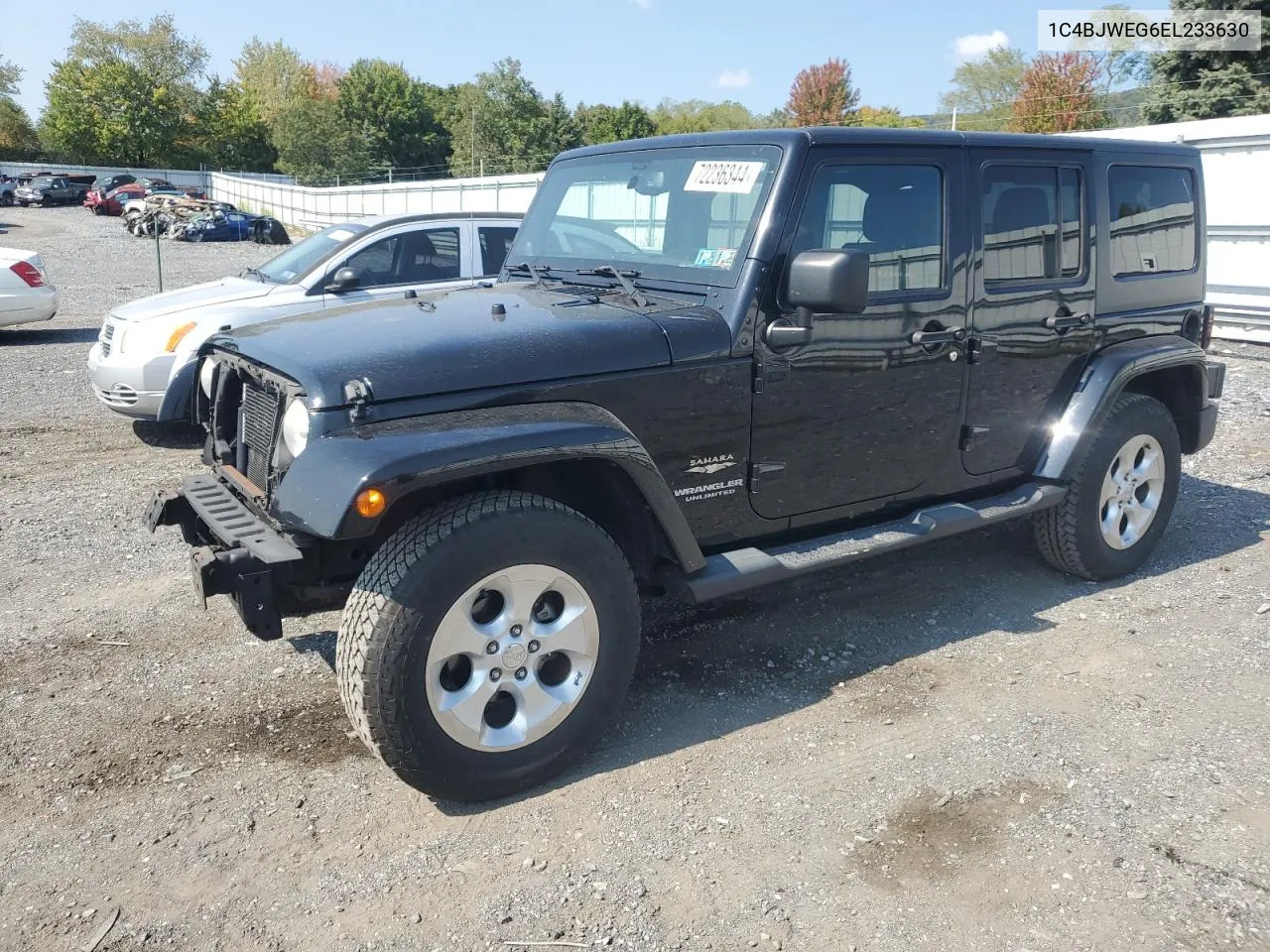 2014 Jeep Wrangler Unlimited Sahara VIN: 1C4BJWEG6EL233630 Lot: 72236344