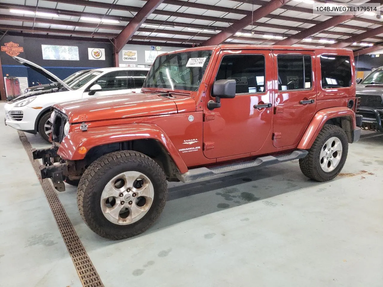 2014 Jeep Wrangler Unlimited Sahara VIN: 1C4BJWEG7EL179514 Lot: 72251744