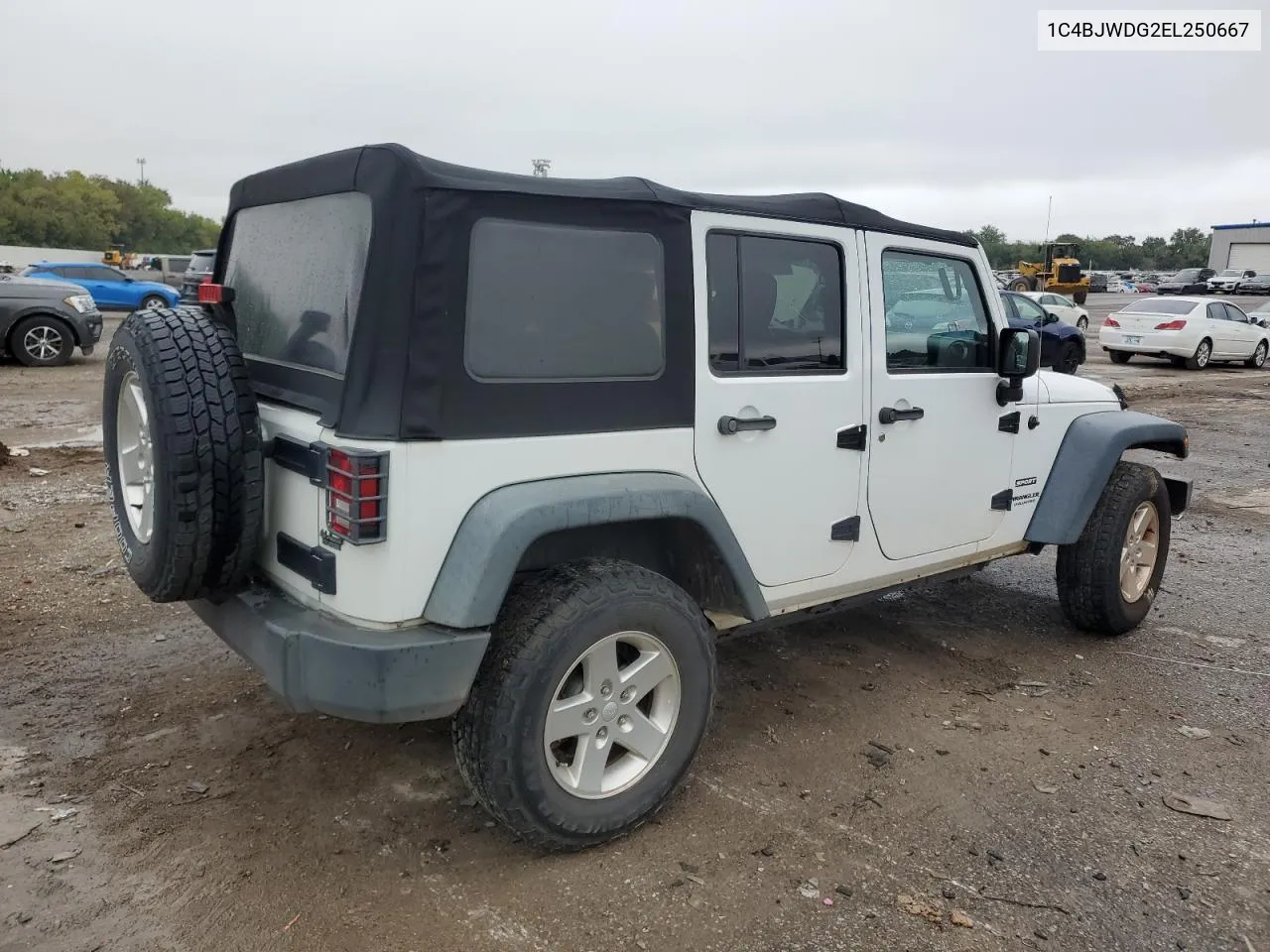 1C4BJWDG2EL250667 2014 Jeep Wrangler Unlimited Sport