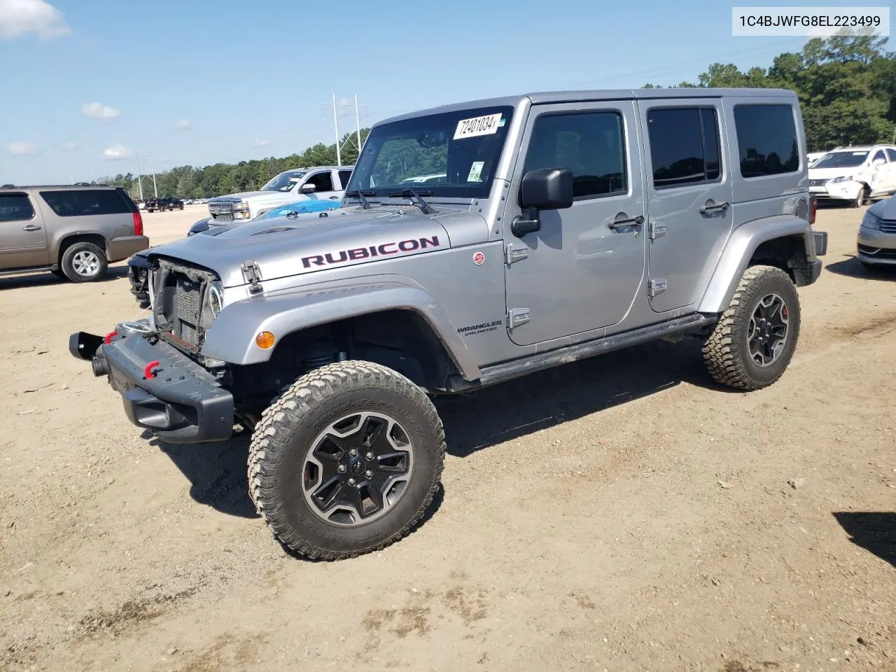 1C4BJWFG8EL223499 2014 Jeep Wrangler Unlimited Rubicon