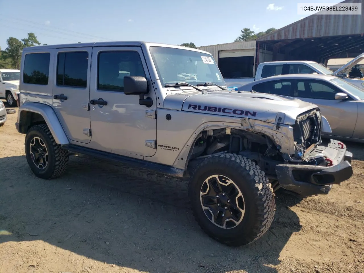 1C4BJWFG8EL223499 2014 Jeep Wrangler Unlimited Rubicon