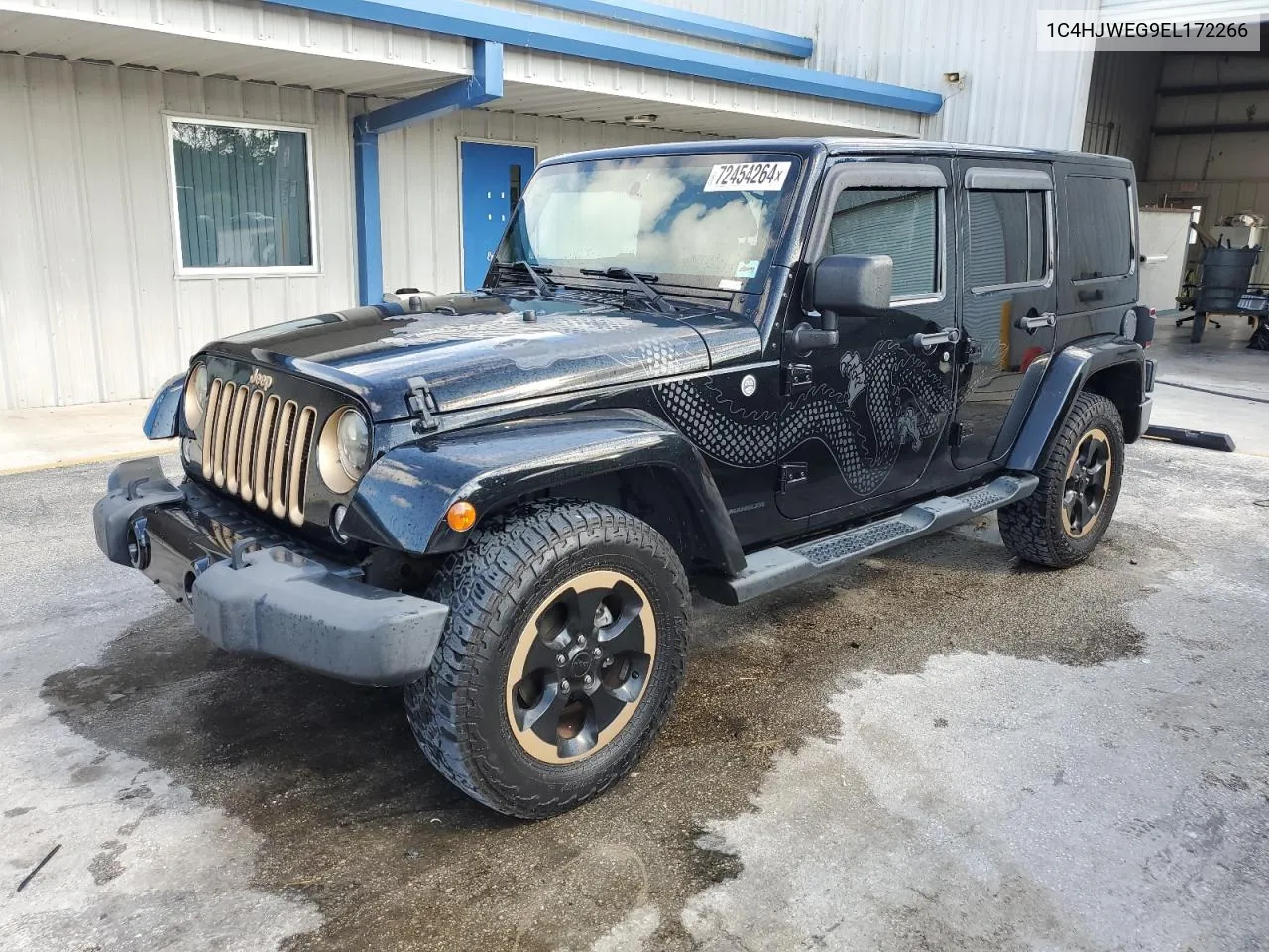 2014 Jeep Wrangler Unlimited Sahara VIN: 1C4HJWEG9EL172266 Lot: 72454264