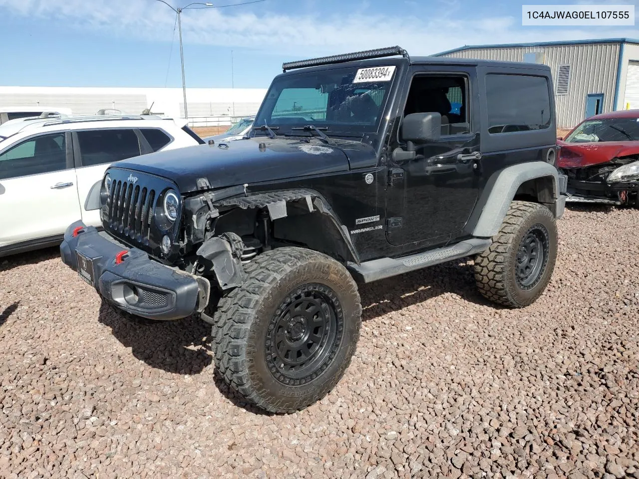 2014 Jeep Wrangler Sport VIN: 1C4AJWAG0EL107555 Lot: 72466254