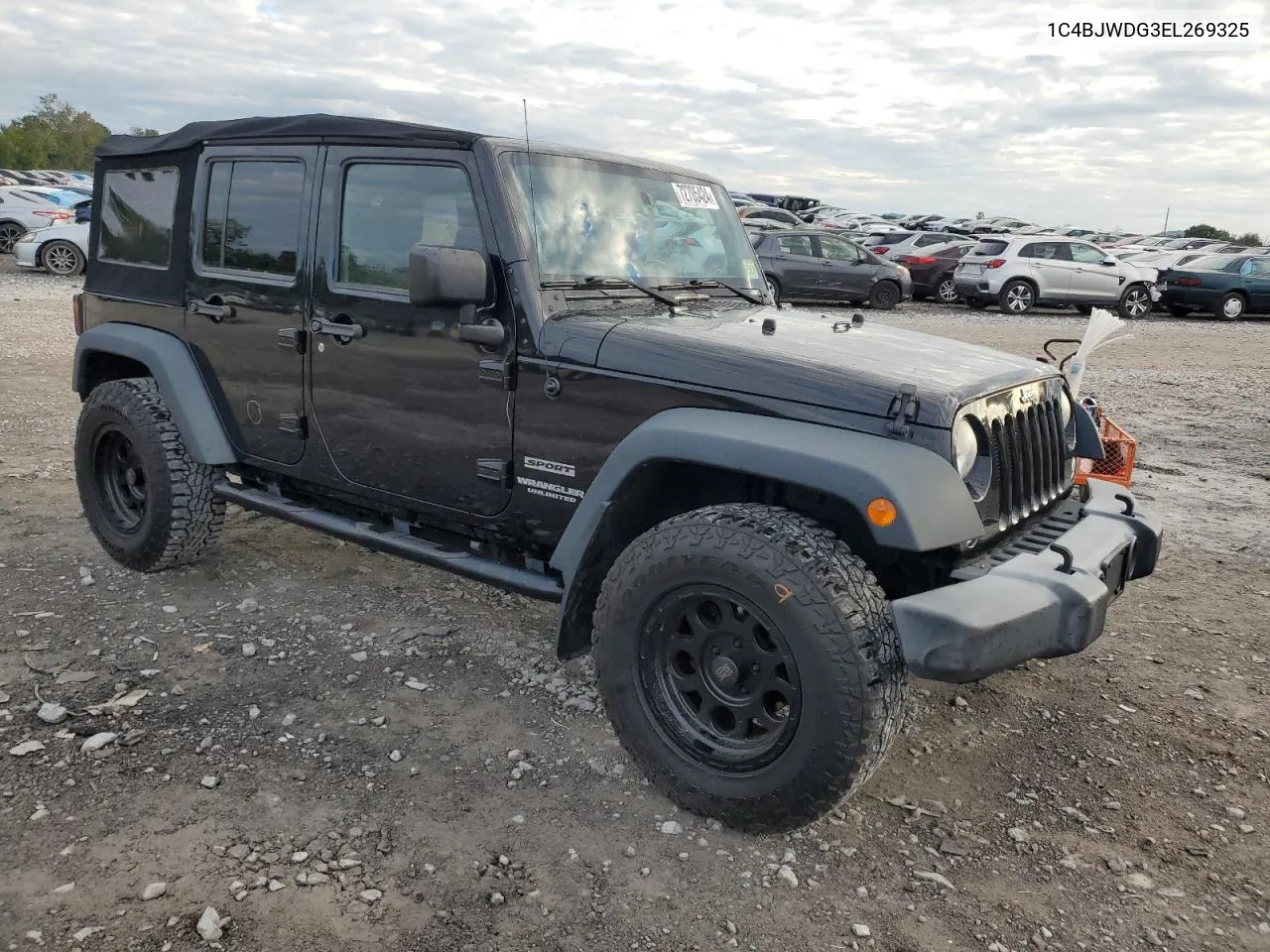 2014 Jeep Wrangler Unlimited Sport VIN: 1C4BJWDG3EL269325 Lot: 72705424