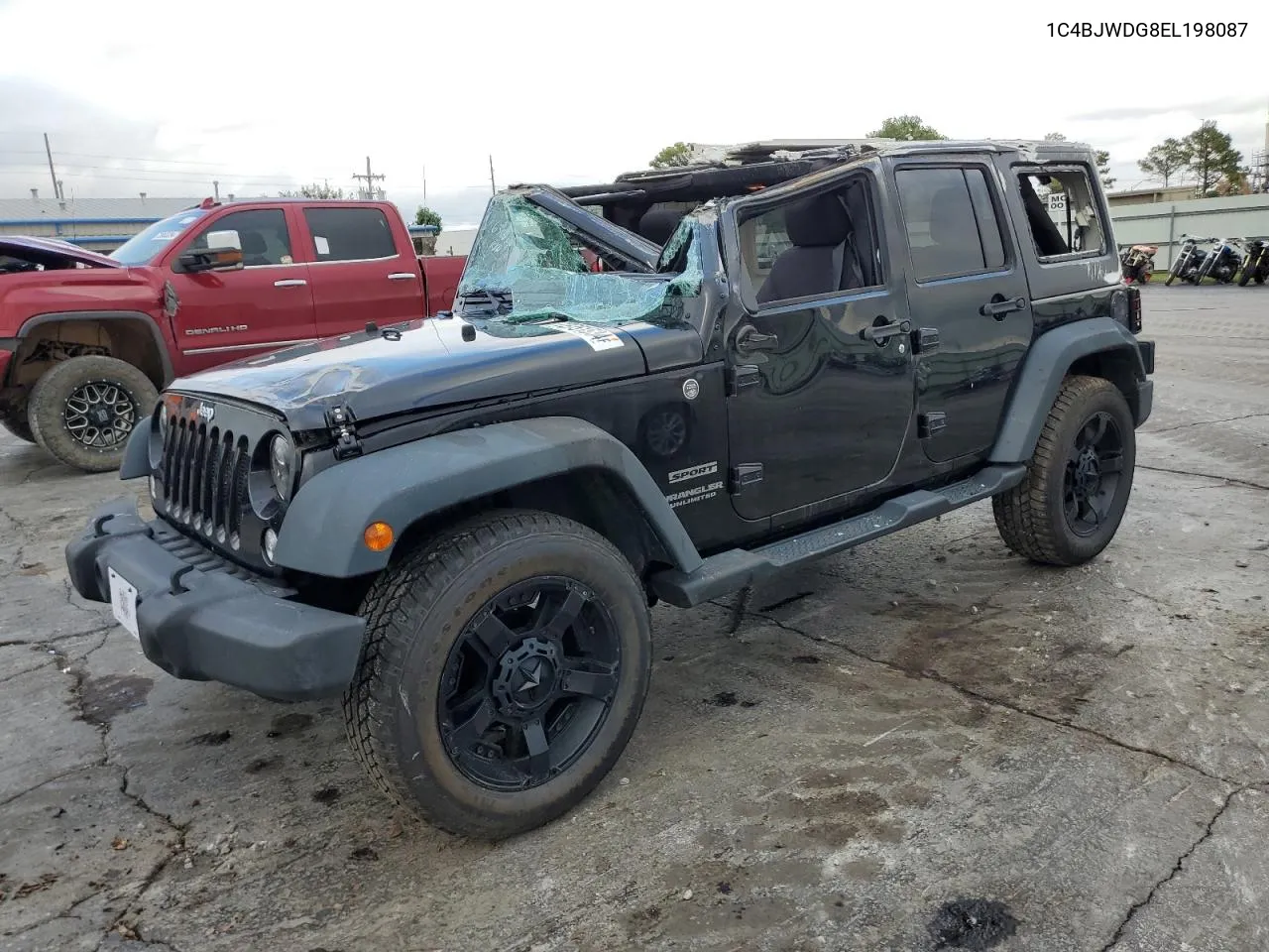 1C4BJWDG8EL198087 2014 Jeep Wrangler Unlimited Sport