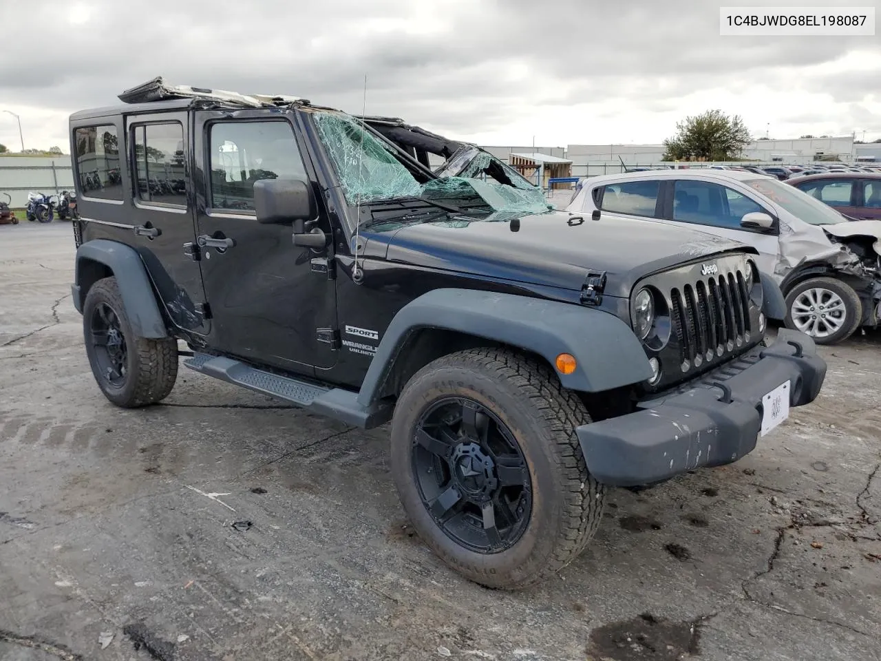 2014 Jeep Wrangler Unlimited Sport VIN: 1C4BJWDG8EL198087 Lot: 72751534