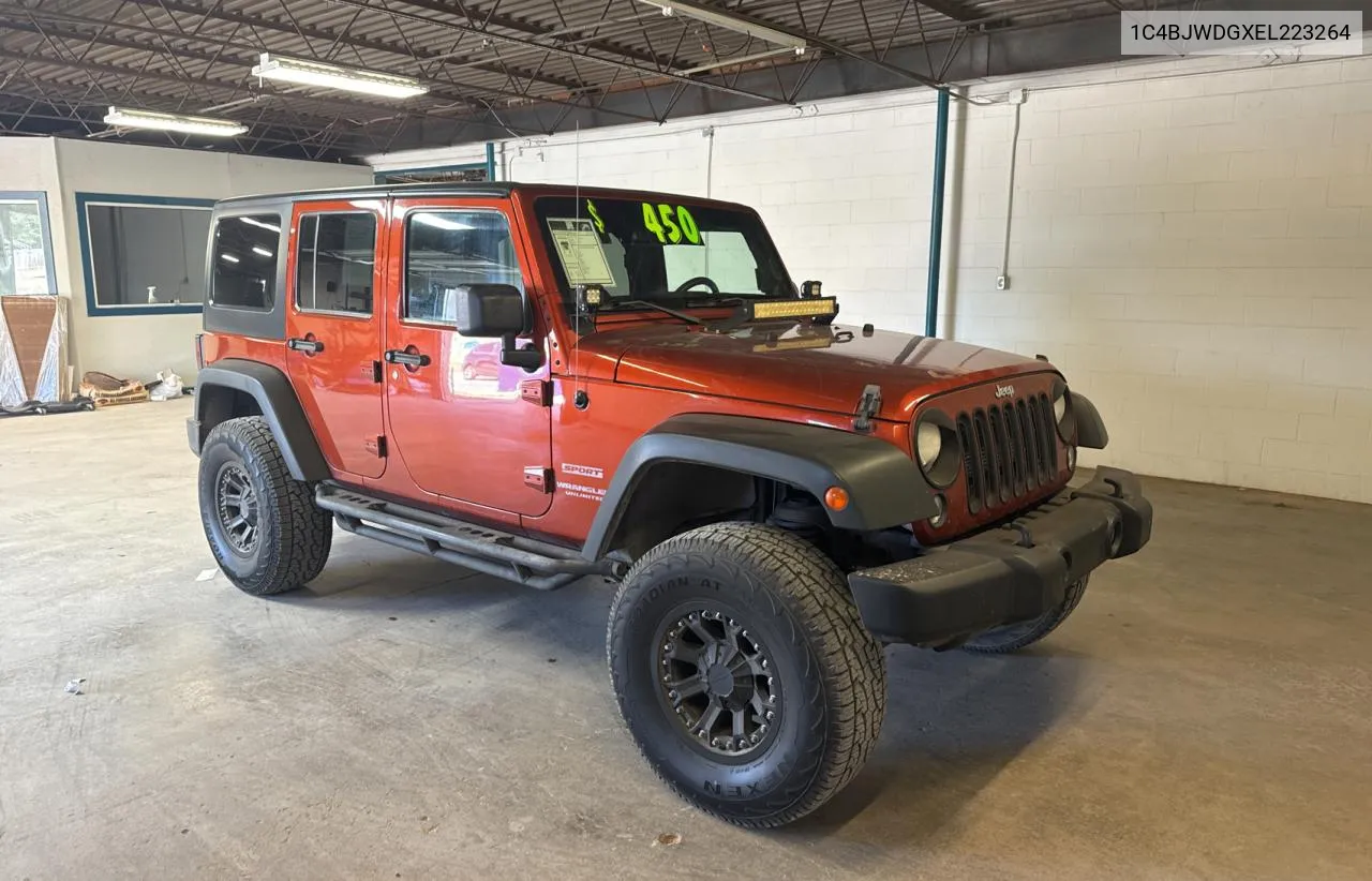 2014 Jeep Wrangler Unlimited Sport VIN: 1C4BJWDGXEL223264 Lot: 72789284