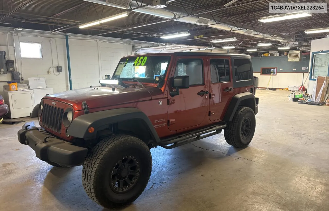 2014 Jeep Wrangler Unlimited Sport VIN: 1C4BJWDGXEL223264 Lot: 72789284