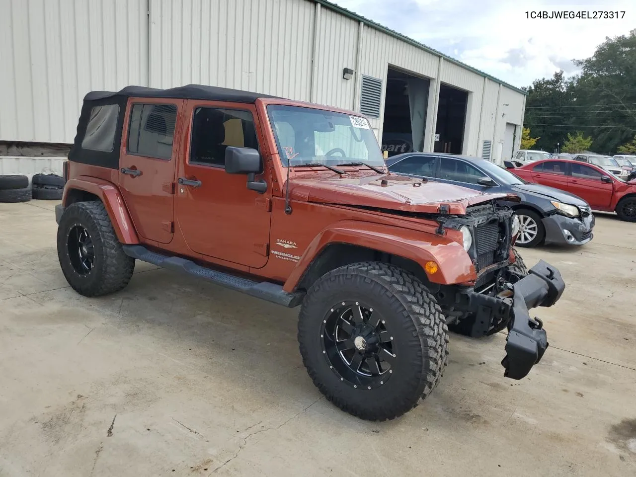 2014 Jeep Wrangler Unlimited Sahara VIN: 1C4BJWEG4EL273317 Lot: 72863214