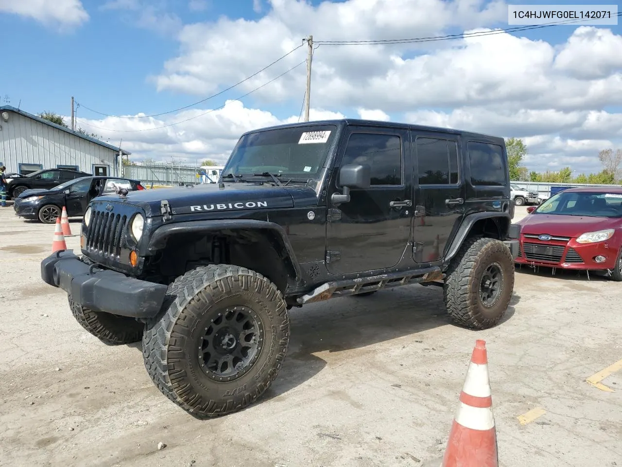 2014 Jeep Wrangler Unlimited Rubicon VIN: 1C4HJWFG0EL142071 Lot: 72898994