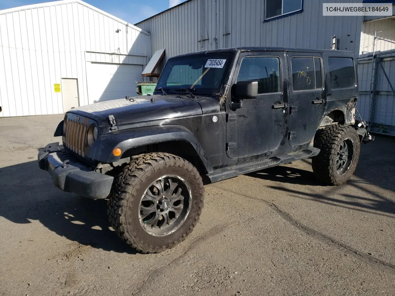 2014 Jeep Wrangler Unlimited Sahara VIN: 1C4HJWEG8EL184649 Lot: 73035454