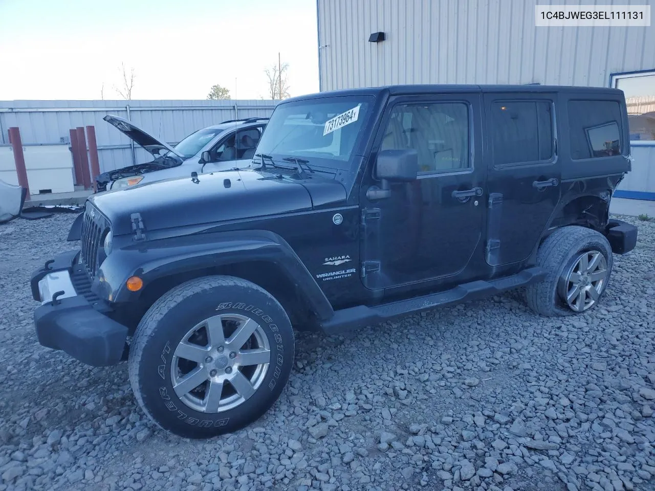 2014 Jeep Wrangler Unlimited Sahara VIN: 1C4BJWEG3EL111131 Lot: 73173964