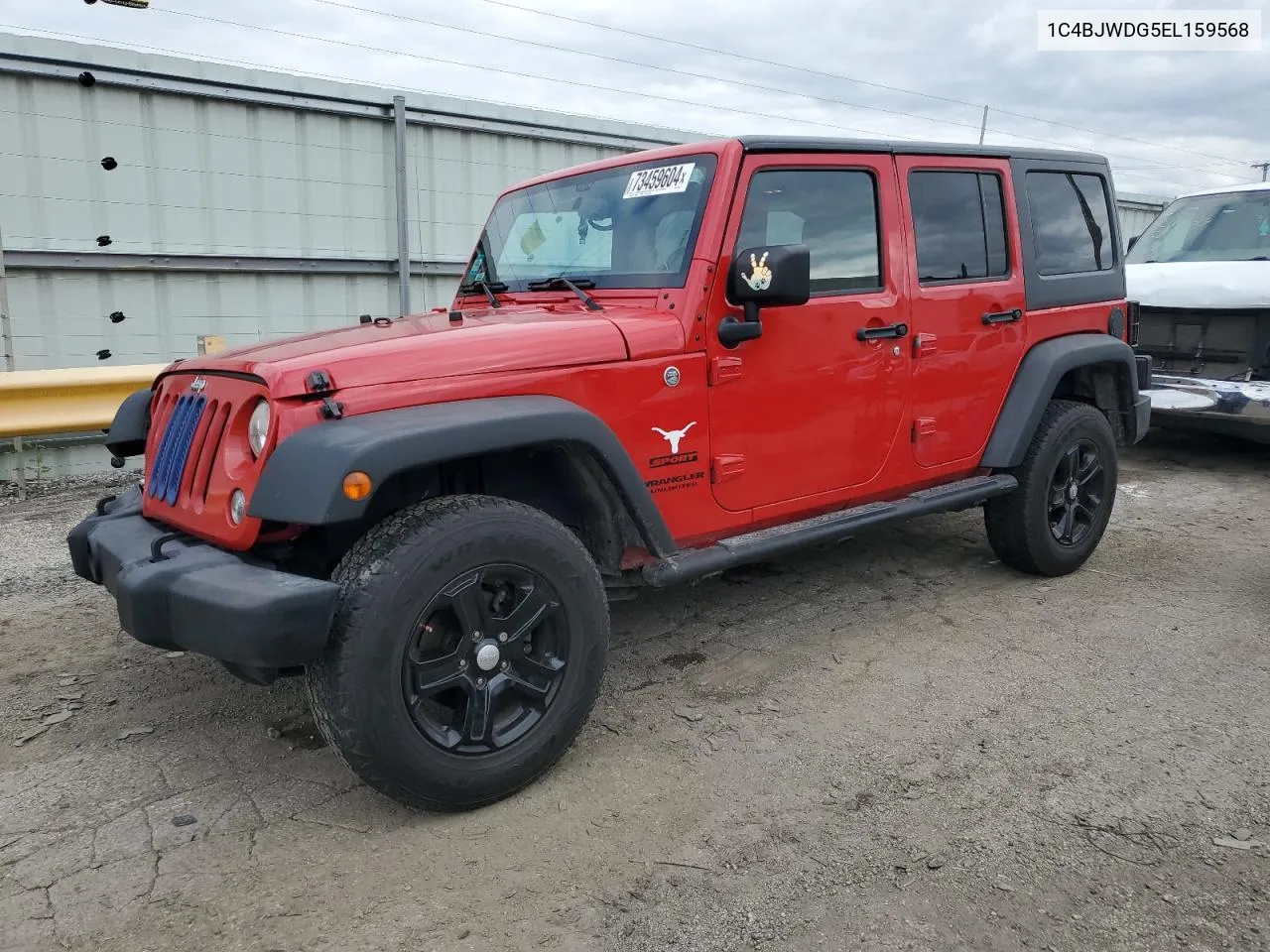 2014 Jeep Wrangler Unlimited Sport VIN: 1C4BJWDG5EL159568 Lot: 73459604