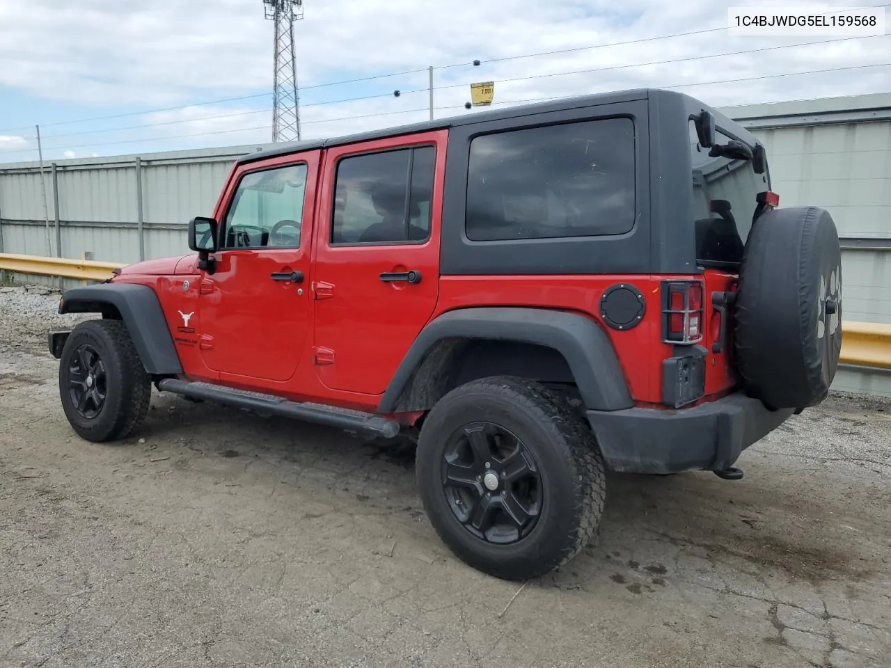 2014 Jeep Wrangler Unlimited Sport VIN: 1C4BJWDG5EL159568 Lot: 73459604