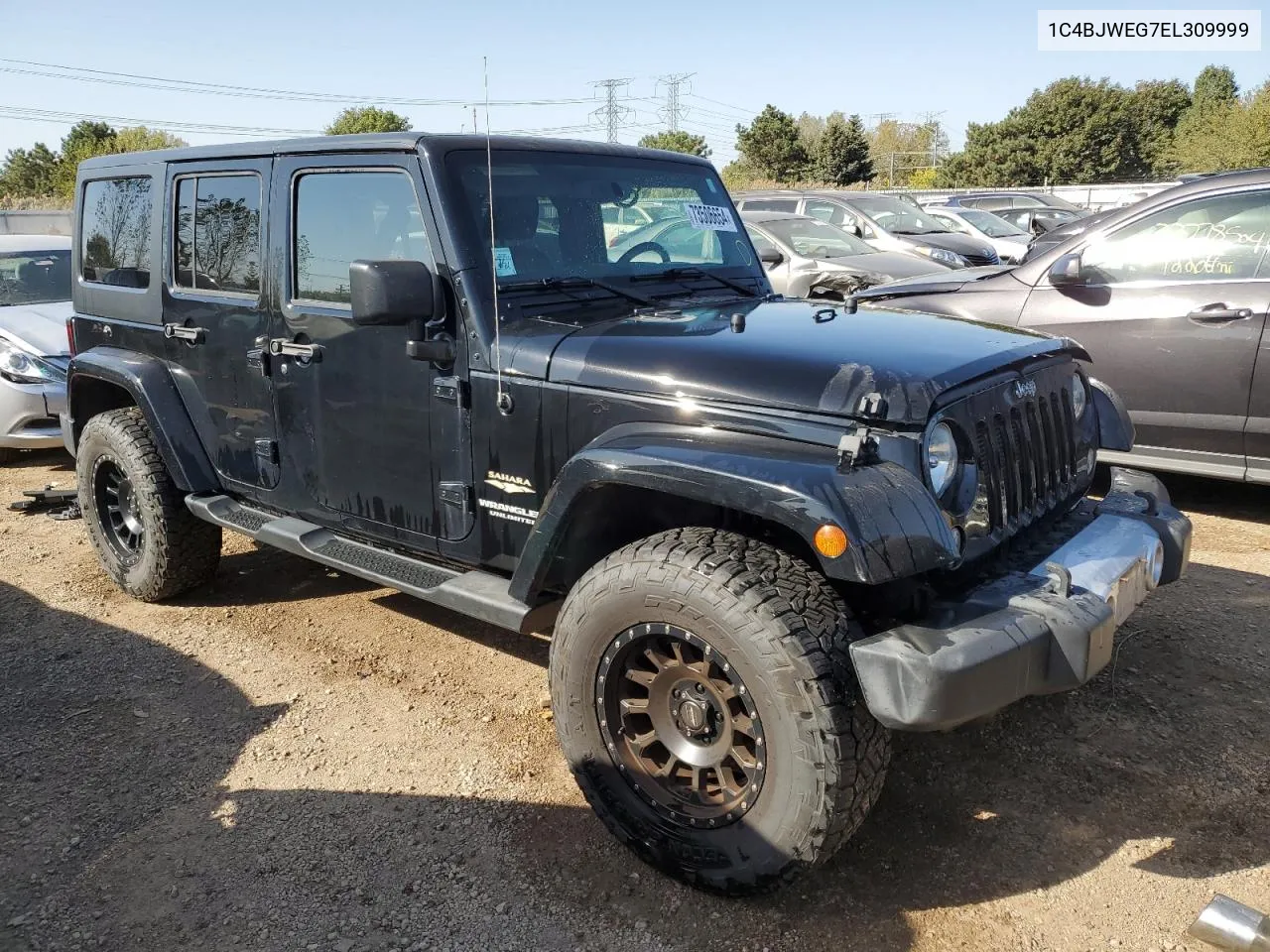 2014 Jeep Wrangler Unlimited Sahara VIN: 1C4BJWEG7EL309999 Lot: 73506654