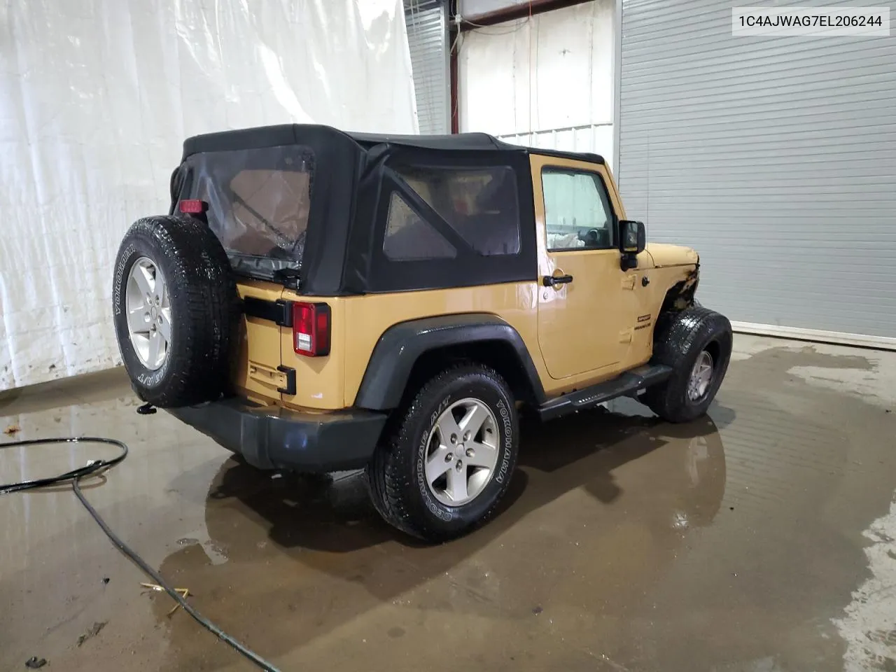 2014 Jeep Wrangler Sport VIN: 1C4AJWAG7EL206244 Lot: 73520194