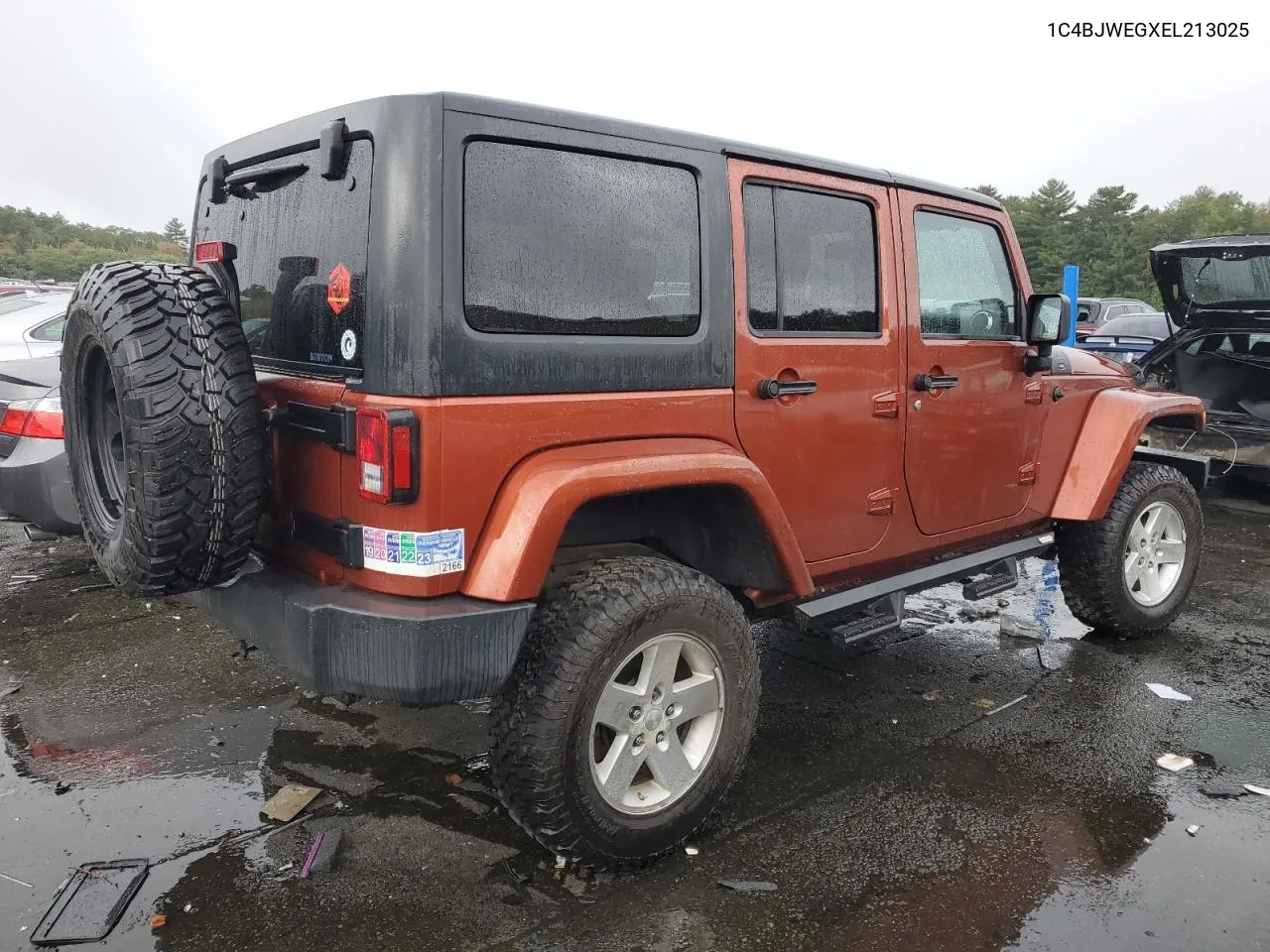 2014 Jeep Wrangler Unlimited Sahara VIN: 1C4BJWEGXEL213025 Lot: 73679554