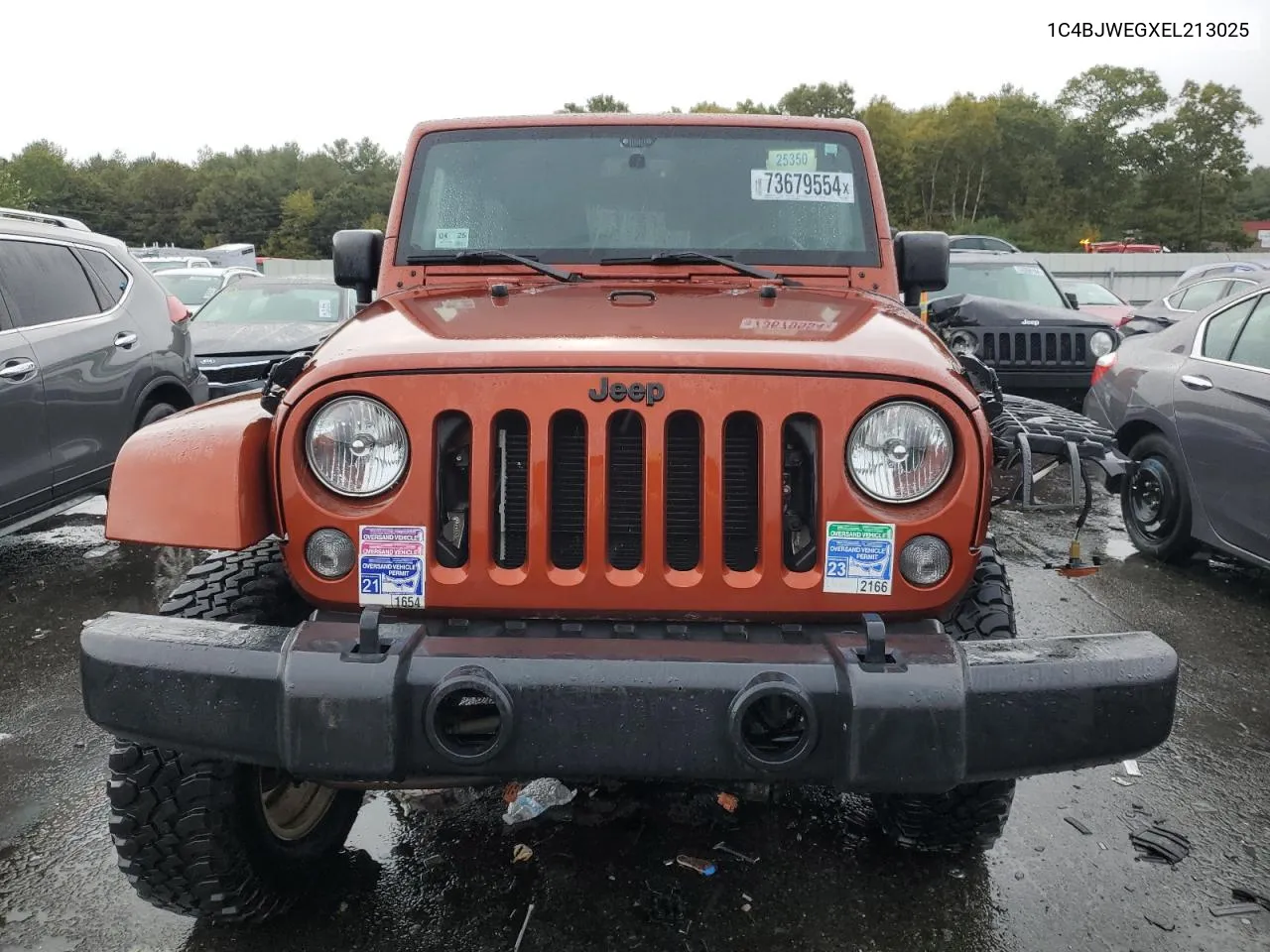 2014 Jeep Wrangler Unlimited Sahara VIN: 1C4BJWEGXEL213025 Lot: 73679554