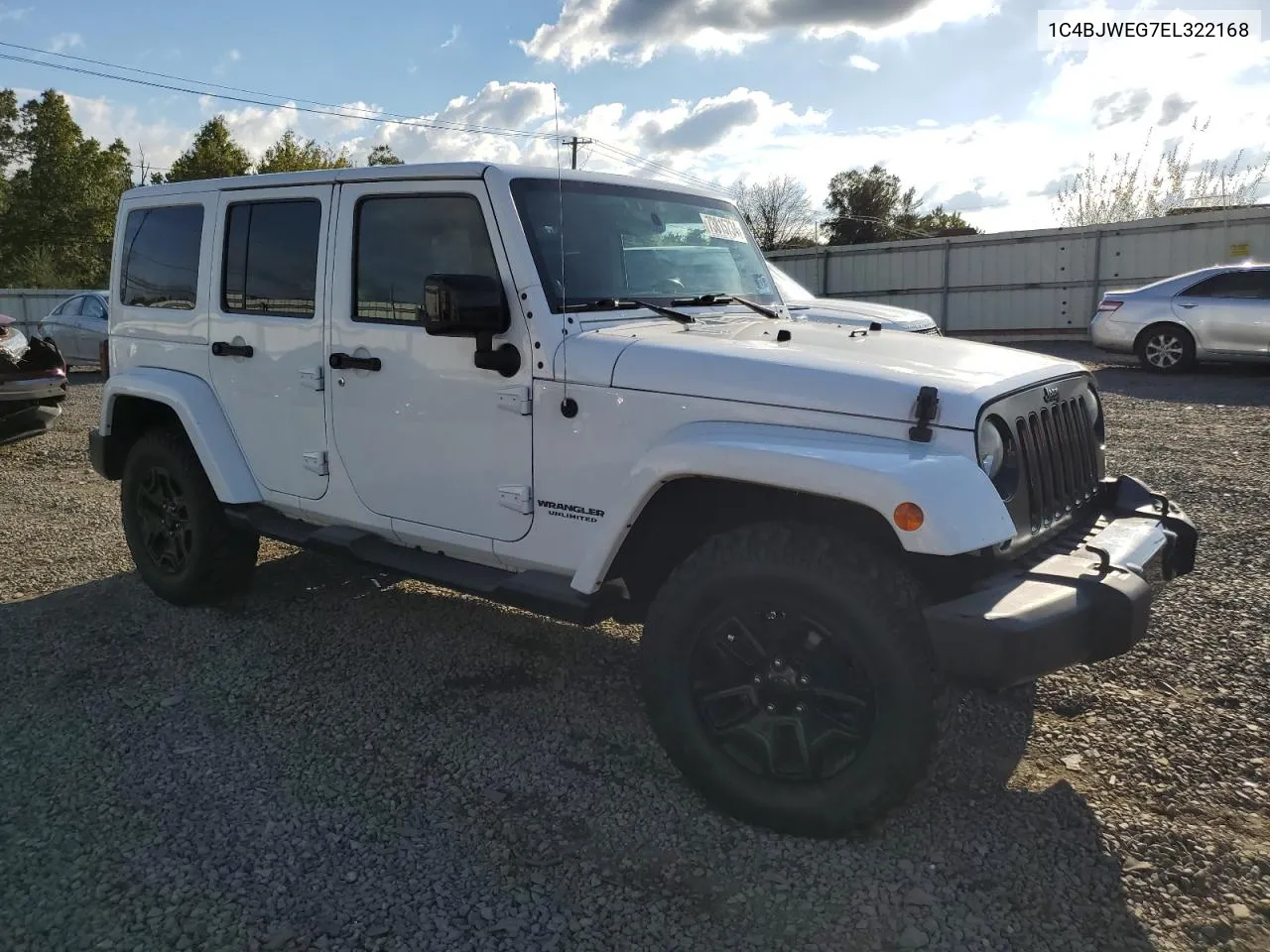 2014 Jeep Wrangler Unlimited Sahara VIN: 1C4BJWEG7EL322168 Lot: 73815734