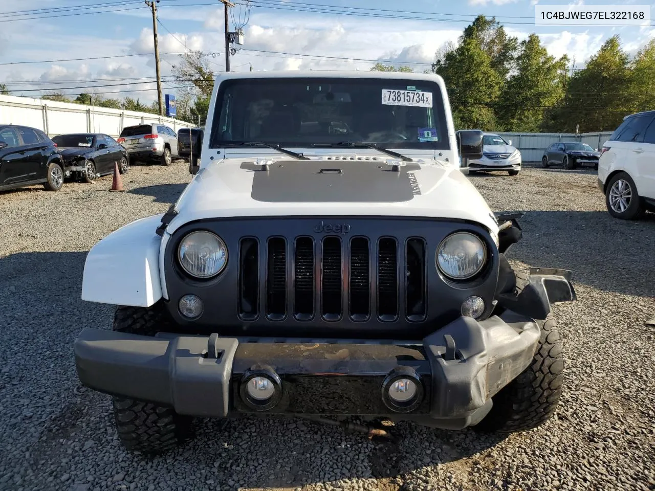 2014 Jeep Wrangler Unlimited Sahara VIN: 1C4BJWEG7EL322168 Lot: 73815734