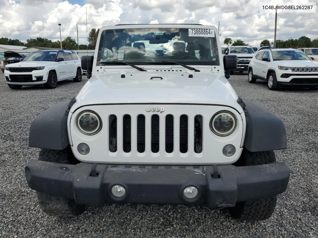 2014 Jeep Wrangler Unlimited Sport VIN: 1C4BJWDG8EL262287 Lot: 73868864