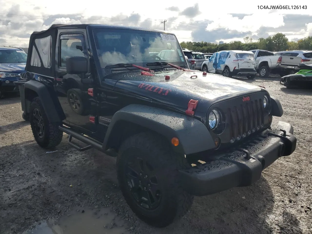 2014 Jeep Wrangler Sport VIN: 1C4AJWAG6EL126143 Lot: 73991304