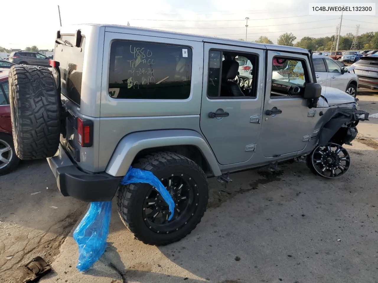 2014 Jeep Wrangler Unlimited Sahara VIN: 1C4BJWEG6EL132300 Lot: 74027394