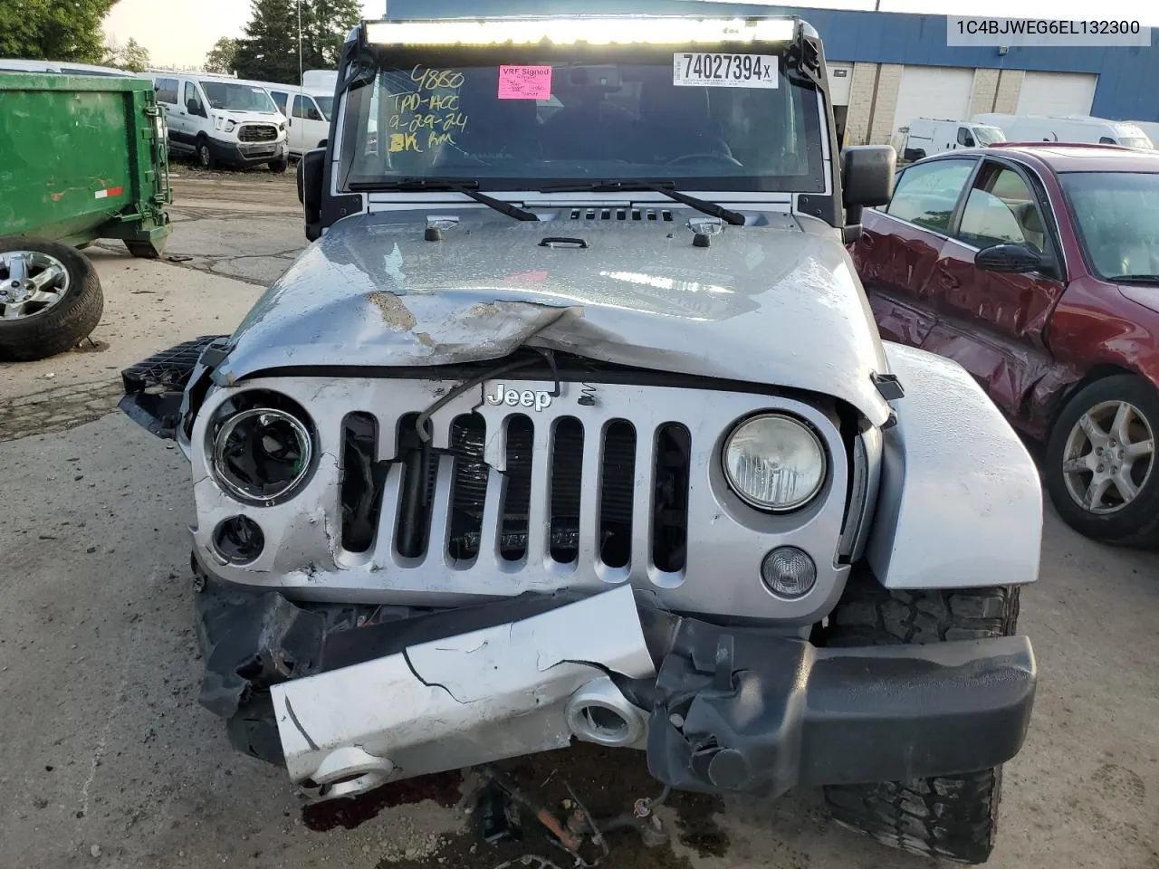 2014 Jeep Wrangler Unlimited Sahara VIN: 1C4BJWEG6EL132300 Lot: 74027394