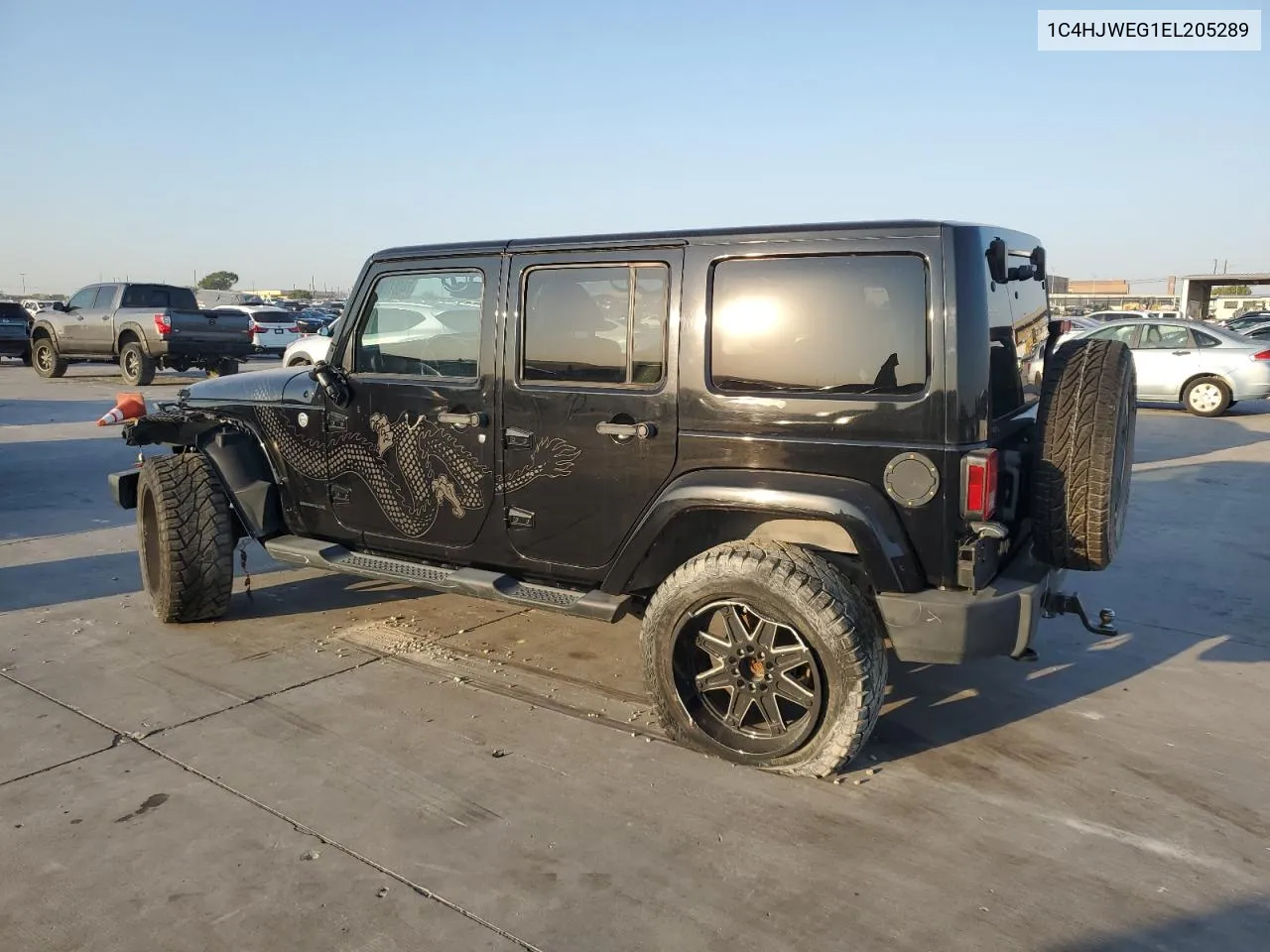 2014 Jeep Wrangler Unlimited Sahara VIN: 1C4HJWEG1EL205289 Lot: 74081994