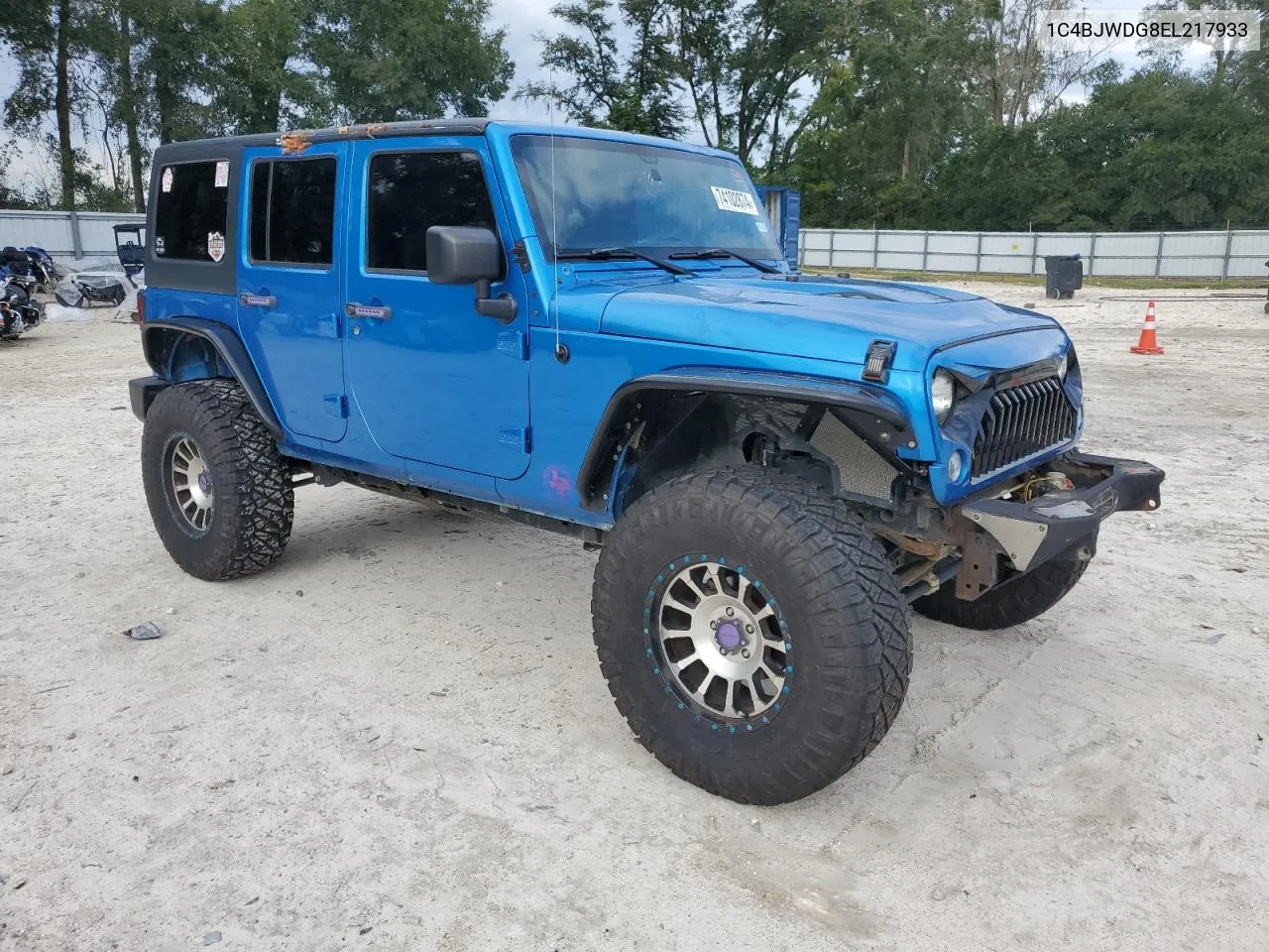 2014 Jeep Wrangler Unlimited Sport VIN: 1C4BJWDG8EL217933 Lot: 74102874