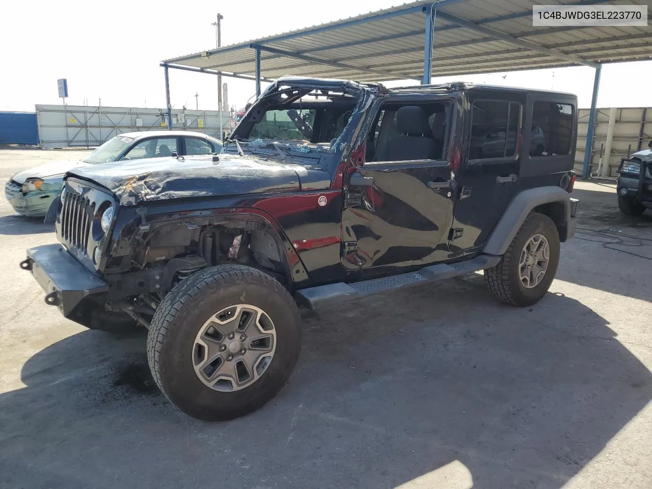 2014 Jeep Wrangler Unlimited Sport VIN: 1C4BJWDG3EL223770 Lot: 74235244