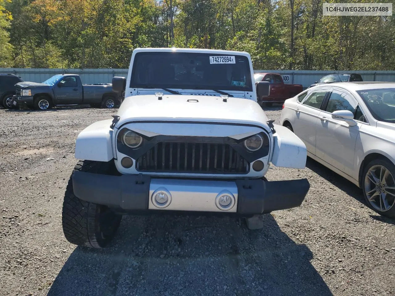 2014 Jeep Wrangler Unlimited Sahara VIN: 1C4HJWEG2EL237488 Lot: 74272694